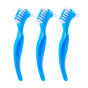 3 pcs Cleaning Brush for Orthodontics | Dual-Sided with Precision Tip | for Dentures, Retainers, Aligners