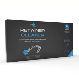 126 pcs Retainer Cleaner Tablets | Cleansing Tabs for Aligner, Mouthguard, Transparent Orthodontics | Antibacterial Active Oxygen 2-in-1 Formula, Mint aroma (pack 4½ months)